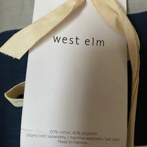 West Elm king duvet cover
